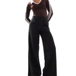 asos design Women Wide-Leg Jersey Suit Trousers-picture-6
