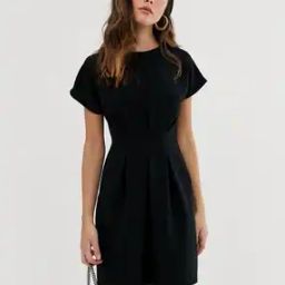 Women Nipped Waist Mini A-Line Dress-image-55