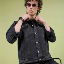 Men Relaxed Fit Trucker Jacket-picture-14