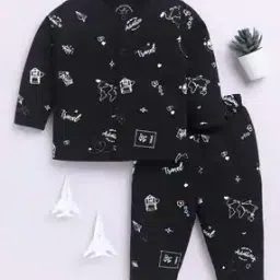 Boy Graphic Print T-Shirt & Pants Set-picture-4