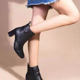 Women Ankle-Length Boots with Zip Closure-picture-43