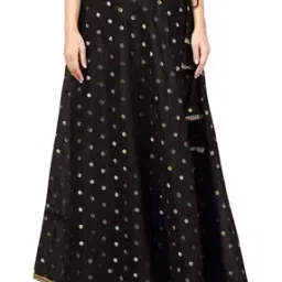Geometric Woven A-Line Skirt with Tassels-image-71