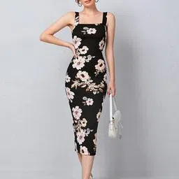 attire empire Women Floral Print Bodycon Dress-picture-8