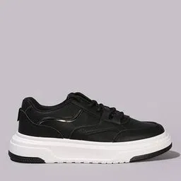 Women Panelled Lace-Up Shoes-image-3