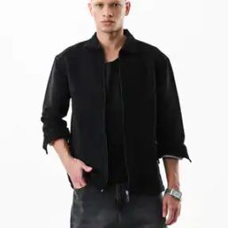 Men Relaxed Fit Biker Jacket-picture-45