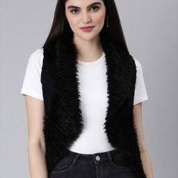 Sleeveless Open-Front Shrug-3