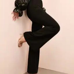 Women Slim Fit Flared Trousers-image-63