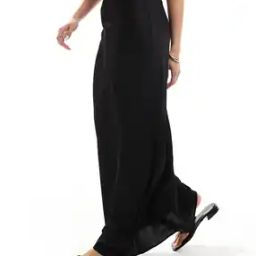 Women Bias Maxi A-Line Satin Skirt-image-9