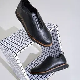 Men Almond-Toe Lace-Up Sneakers-picture-24
