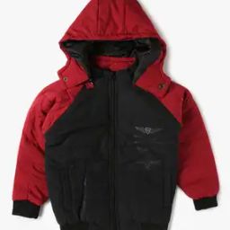 Boys Regular Fit Zip-Front Jacket with Hood-image-2