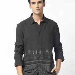 Paisley Print Slim Fit Shirt-picture-17
