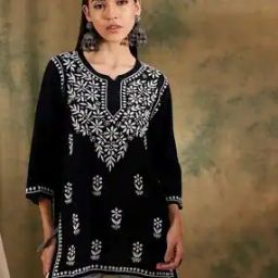 opive fashion hub Women Embroidered Straight Kurta-picture-31
