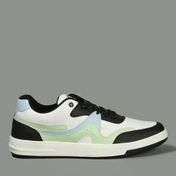 Men Panelled Lace-Up Shoes-image-11