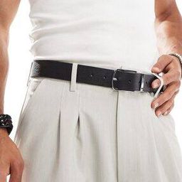 Men Genuine Leather Reversible Belt with Buckle Closure-27