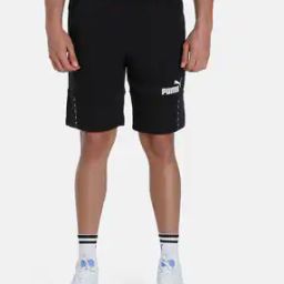Brand Print Knit Shorts with Insert Pockets-picture-41