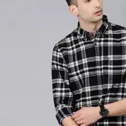 Checked Shirt with Patch Pocket-image-83