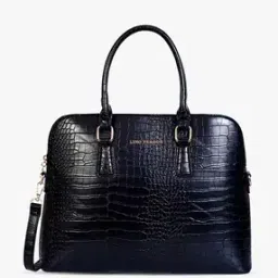 Reptilian-Textured Tote Bag with Detachable Sling Strap-image-63