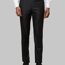 Textured Slim Fit Trousers-image-81