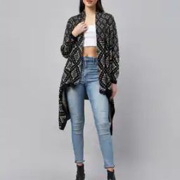 Knitted Front-Open Shrug-11