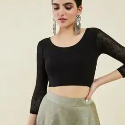 Lace Slip-On Blouse-image-30