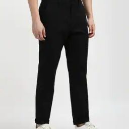 Men Straight Track Pants with Insert Pockets-image-79