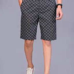 Men Pack of 2 Flat-Front Regular Fit 3/4th Shorts-image-92