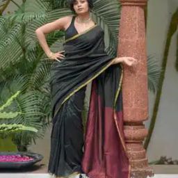 Women Cotton Traditional Saree-image-7