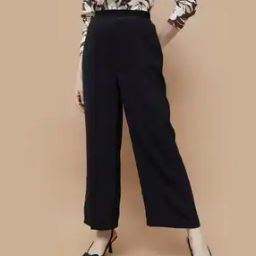 code by lifestyle Women Straight Fit Wide Leg Pants-picture-4
