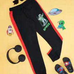 Boys Graphic Print Mid-Rise Joggers-picture-53