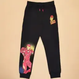 pantaloons junior Boys Iron Man Print Mid-Rise Cotton Joggers-picture-30