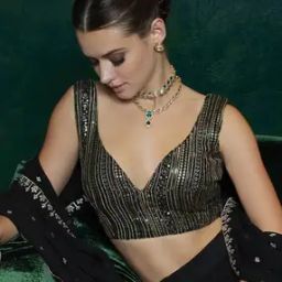 Embellished Blouse with Back-Open-26
