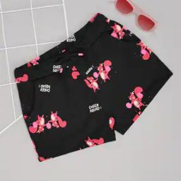 Girls Printed Slim-Fit Shorts with Drawstring Waist-picture-13