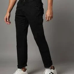 spykar Men Flat-Front Regular Fit Cargo Pants-picture-49