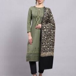 Women Self Design Shawl-29