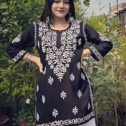 Women Embroidered Straight Tunic -image-41