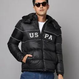 Men Quilted Regular Fit Puffer Jacket with Detachable Hood-picture-52