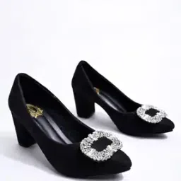 Women Embellished Pointed-Toe Pumps-image-1