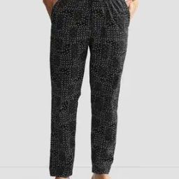 Men Geometric Print OELP7 Straight Track Pants-image-83