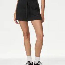 Women High-Rise Shorts with Insert Pockets-0