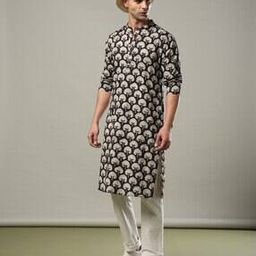 Handblock Bagru Print Cotton Kurta-image-15