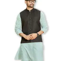 Nehru Jacket with Mandarin Neck-13