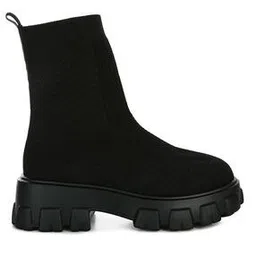 london rag Stretch Knit Ankle Boots-picture-15