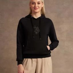 Women Logo Embroidered Regular Fit Hoodie-picture-27