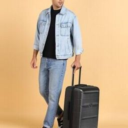 Comete Polycarbonate Hardcase Trolley Luggage with Spinner Wheels & TSA Lock - Medium-38