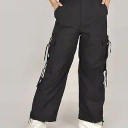 Women Baggy Fit Cargo Pants-image-68