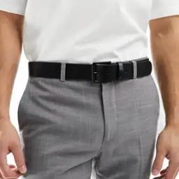 Men Smart Leather Belt with Pin-Buckle Closure-38