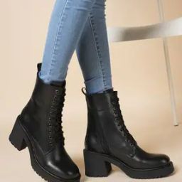 Women Lace-Up Ankle-Length Boots-image-70