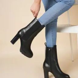 Women Mid-Calf Boots with Zip Closure-image-77