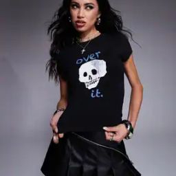 Baby T-Shirt with Skull Print-picture-0