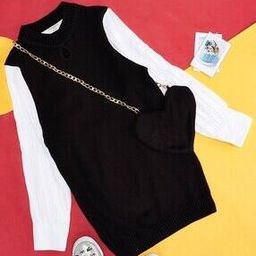 Girl Slip-On Round-Neck Pullover-43